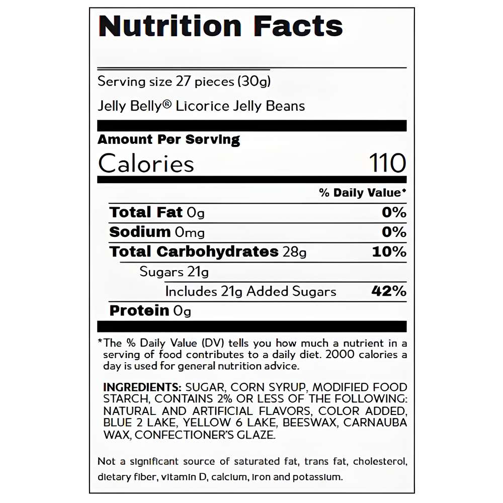 Jelly Belly Bagged Licorice 3.5 Oz Bag, , large image number 2
