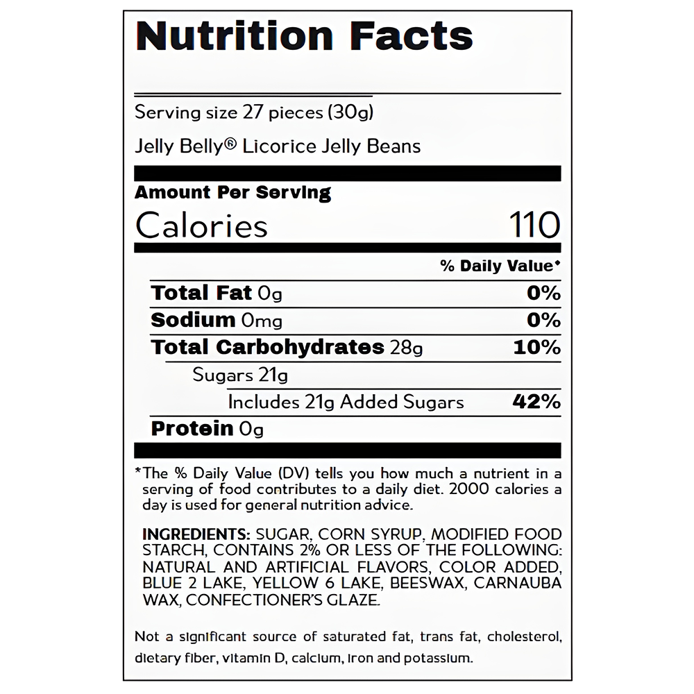 Jelly Belly Bagged Licorice 3.5 Oz Bag, , large image number 2