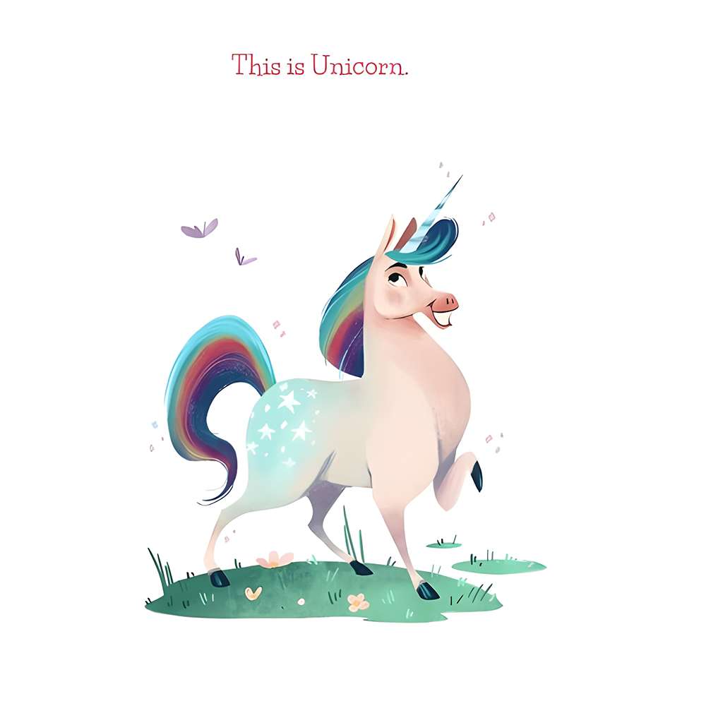 Unicorn And Horse Are Friends, , large