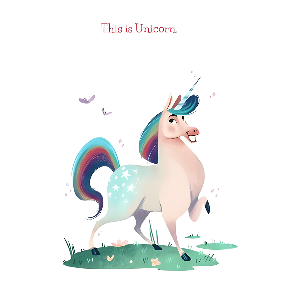 Unicorn And Horse Are Friends, , large