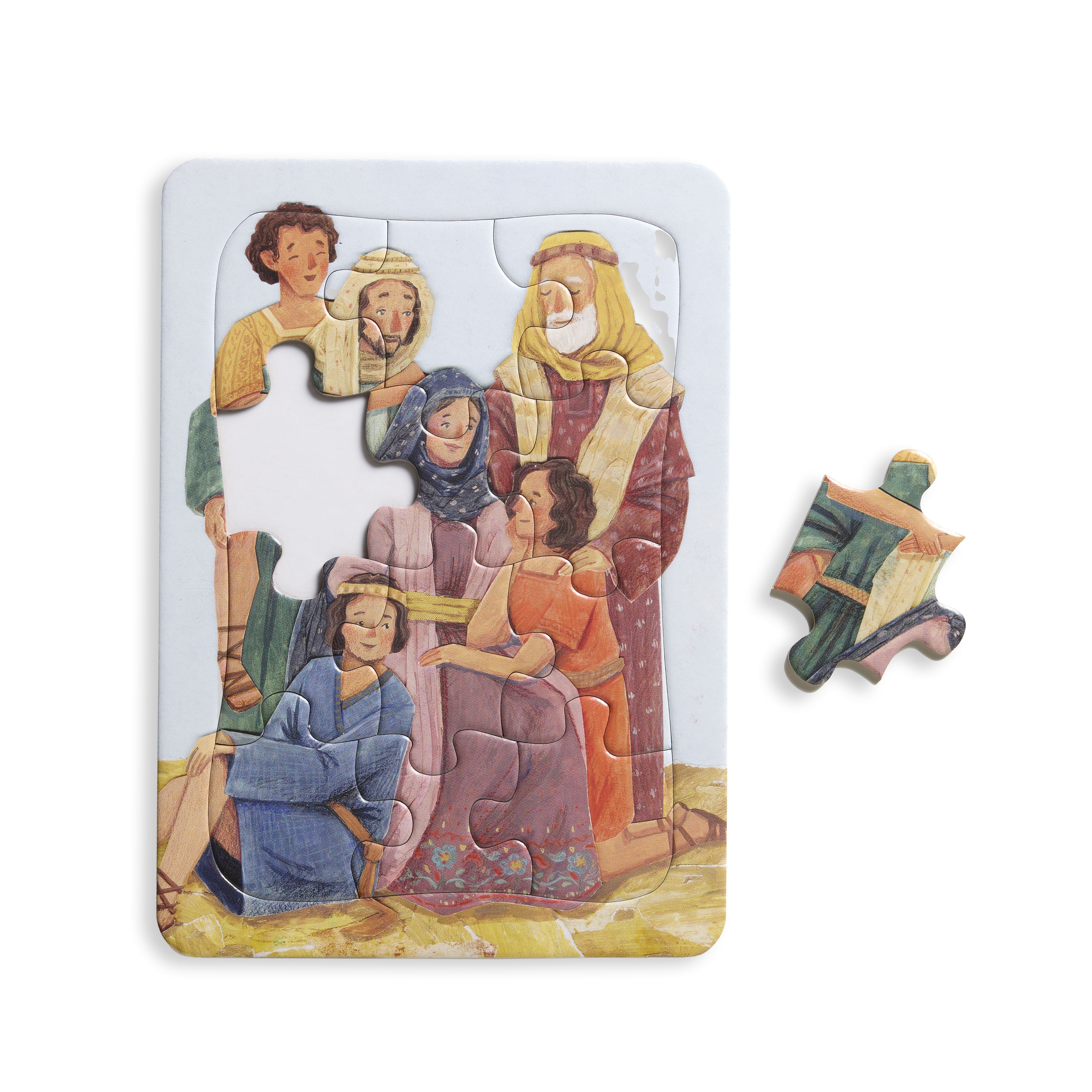 The Family of Lehi and Sariah 12 Piece Tray Puzzle