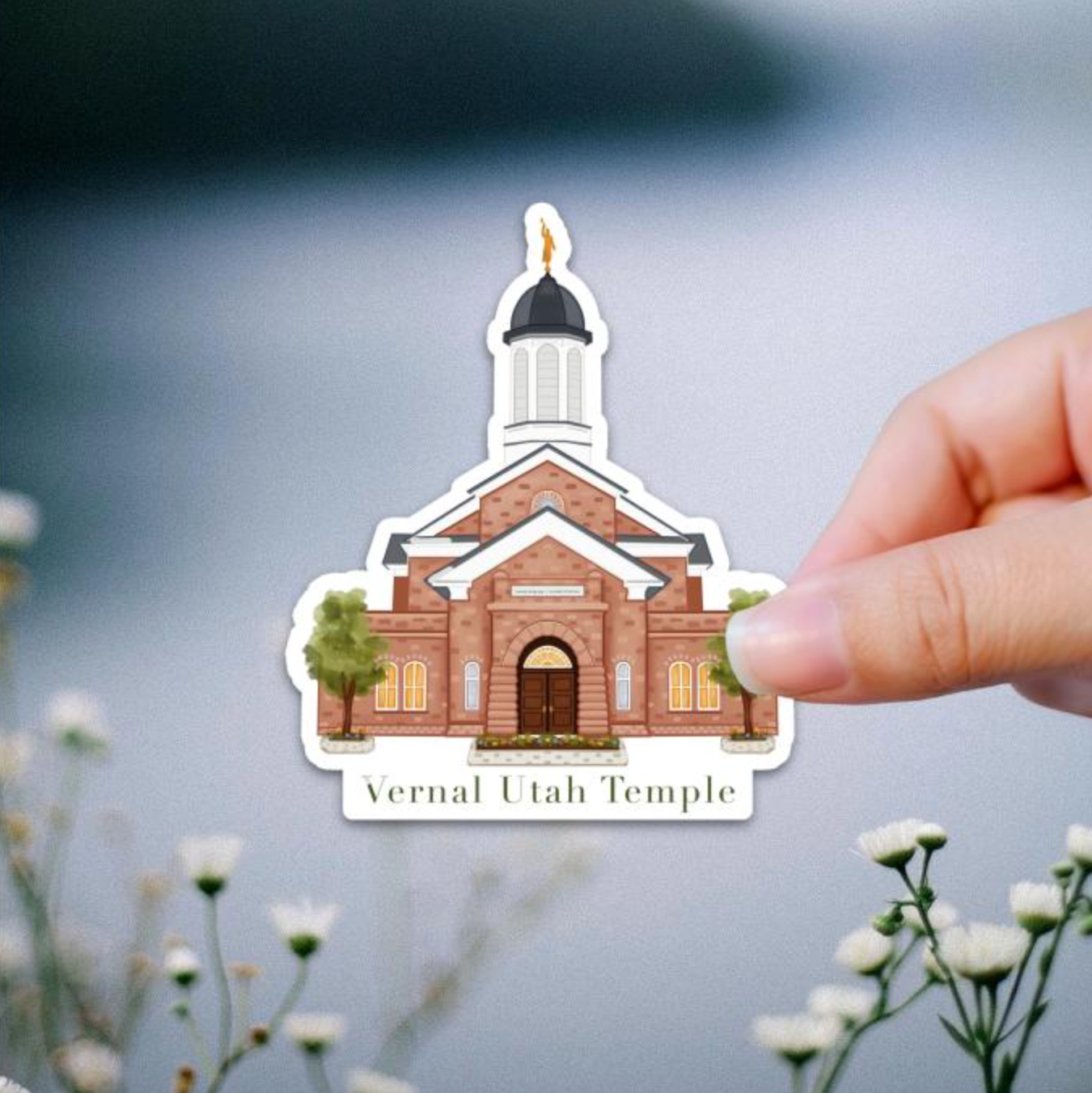 Vernal Utah Temple Sticker, , large