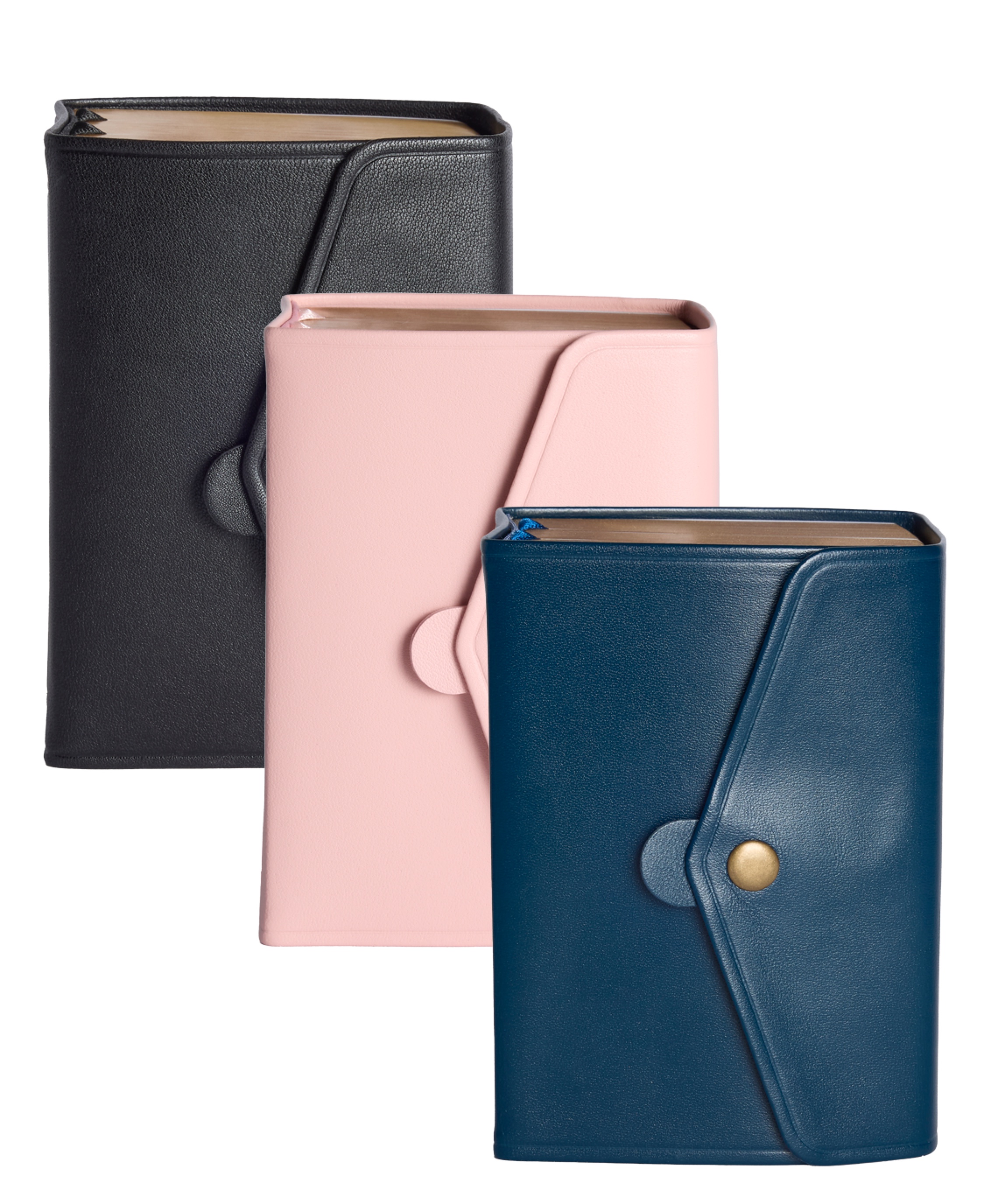 Genuine Leather Snap Quad Combination, Compact (Color Options)