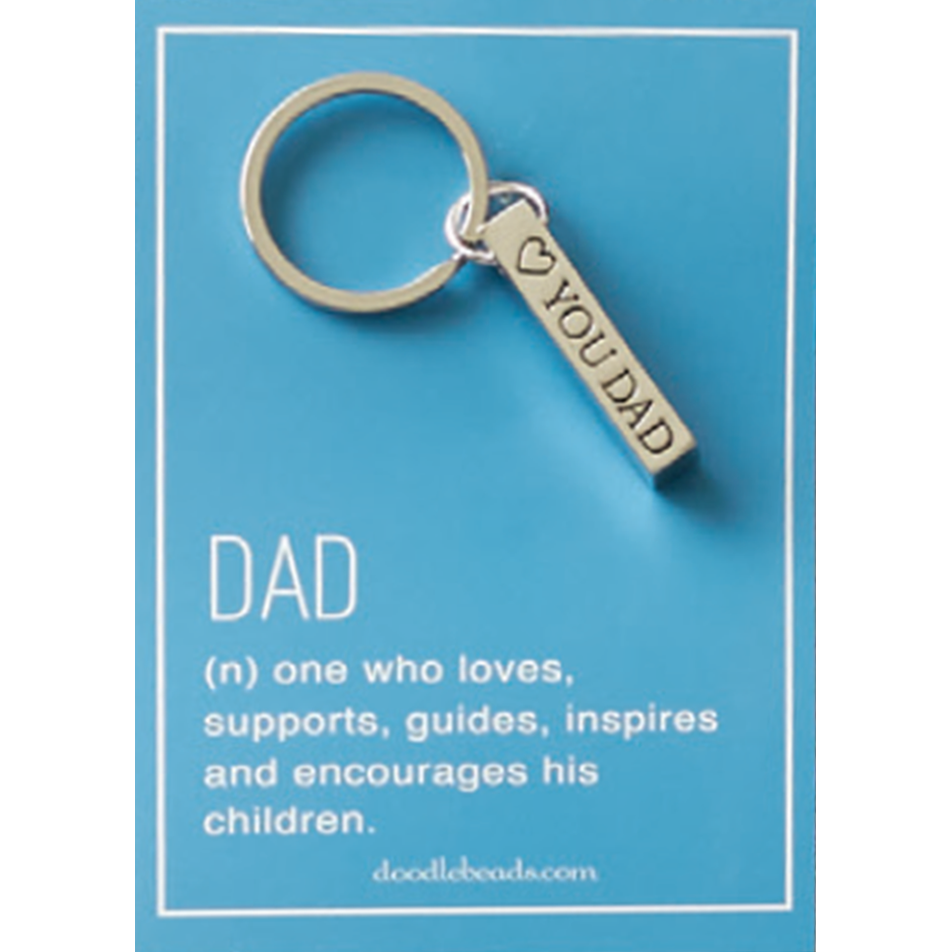 Dad, One Who Loves Keyring