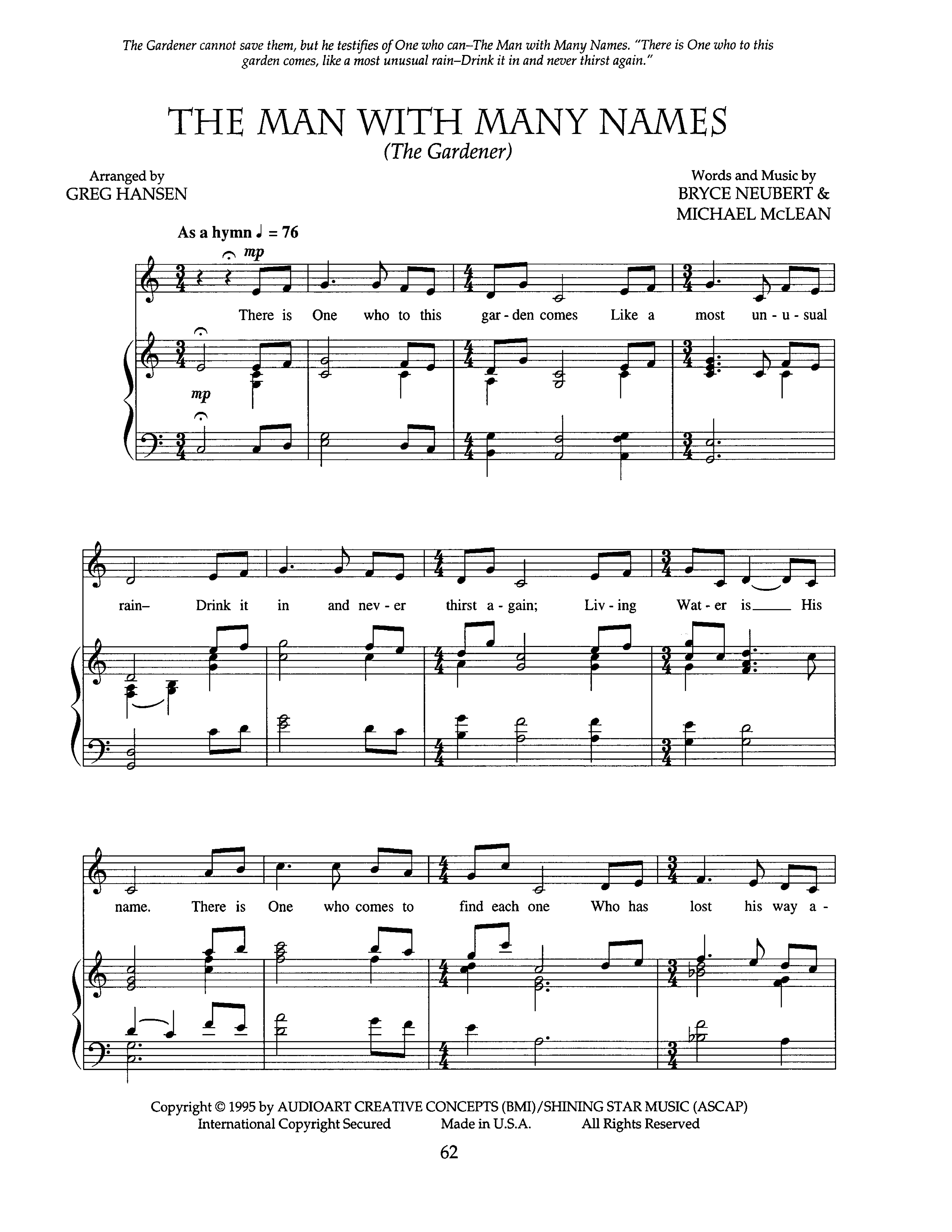 The Man with Many Names