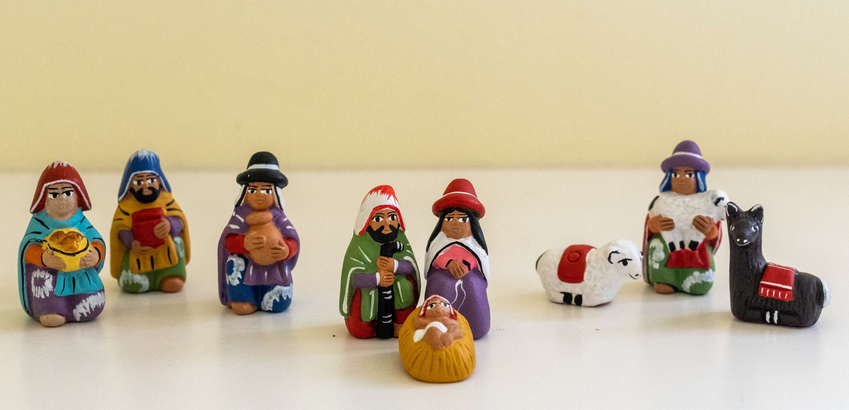 Peruvian Ceramic Nativity, , large