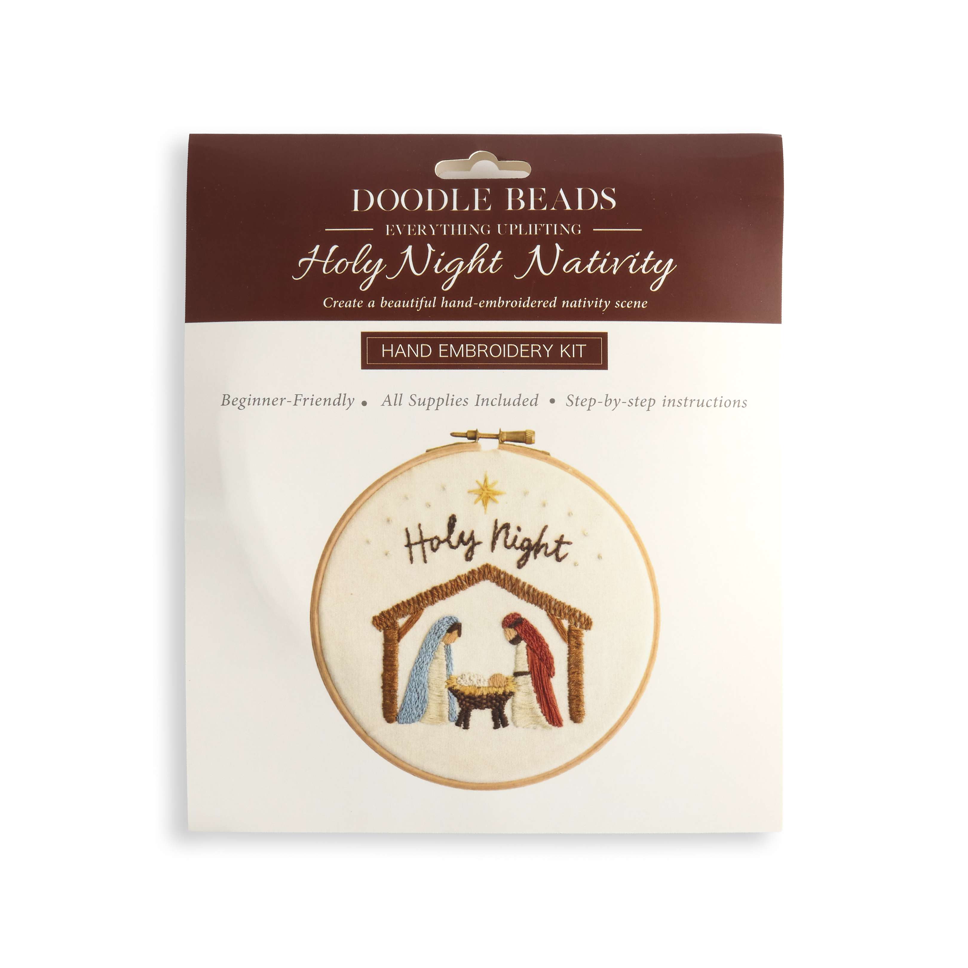 Holy Night Nativity Embroidery Kit