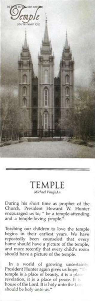 As Long As You Can See the Temple Bookmark
