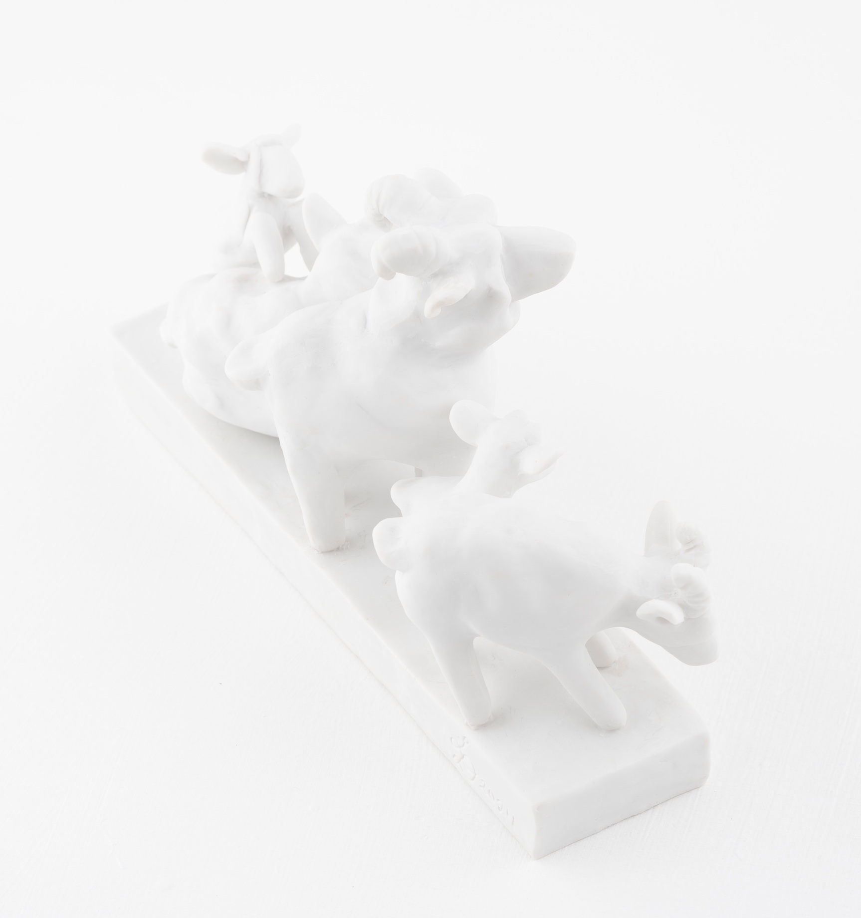 Rescued by the Shepherd Marble Resin Statue - DAVIS, LIBBY