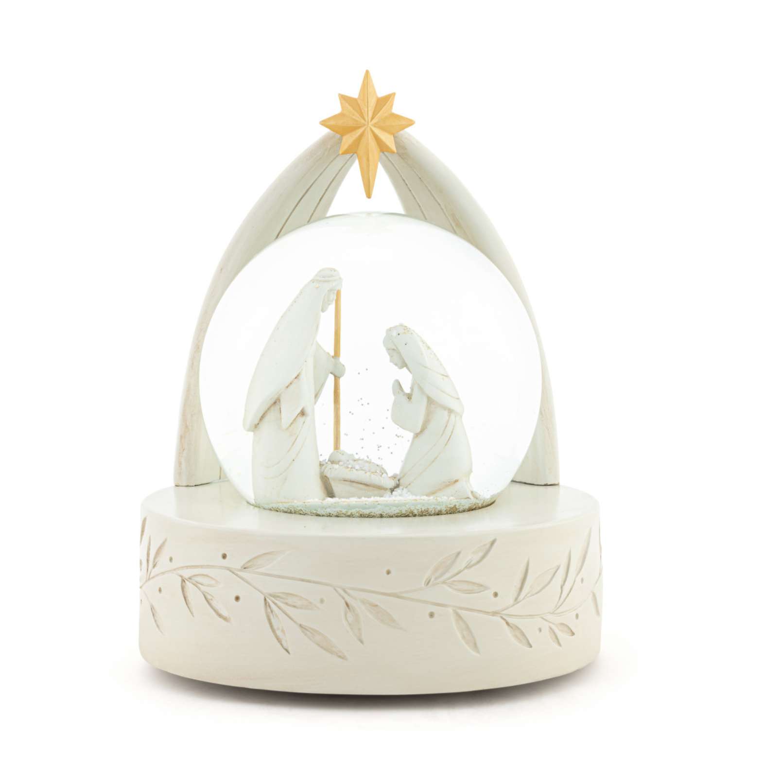 Light-up Christmas Journey Snow Globe Nativity, , large image number 0