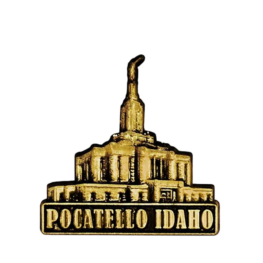 Pocatello Temple Gold Pin