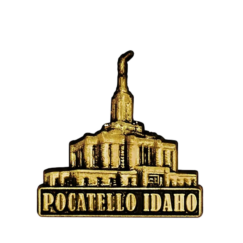 Pocatello Temple Gold Pin