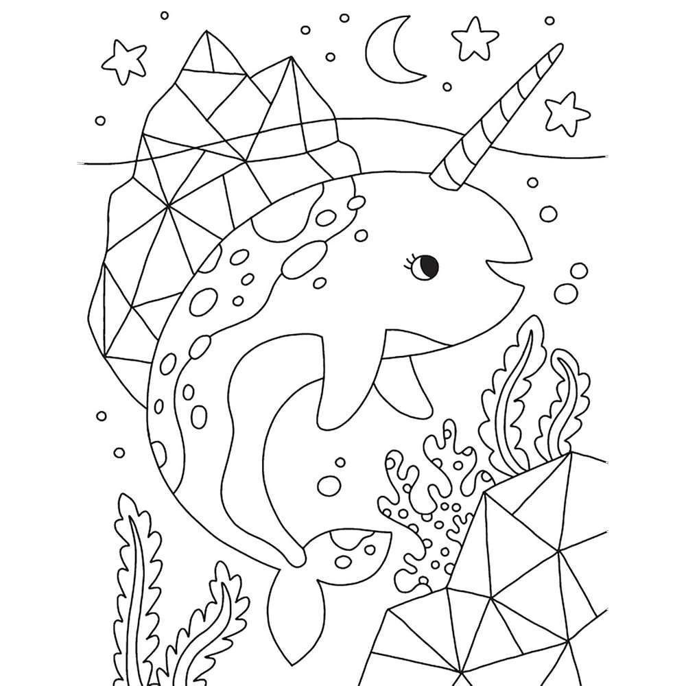 Kaleidoscope Too Cute Coloring, , large