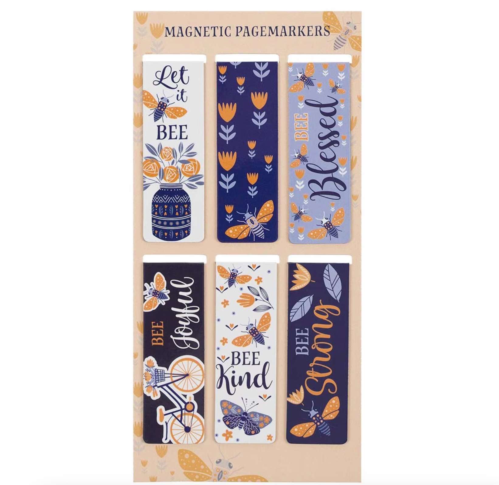 Let It Bee Magnetic Bookmark Set