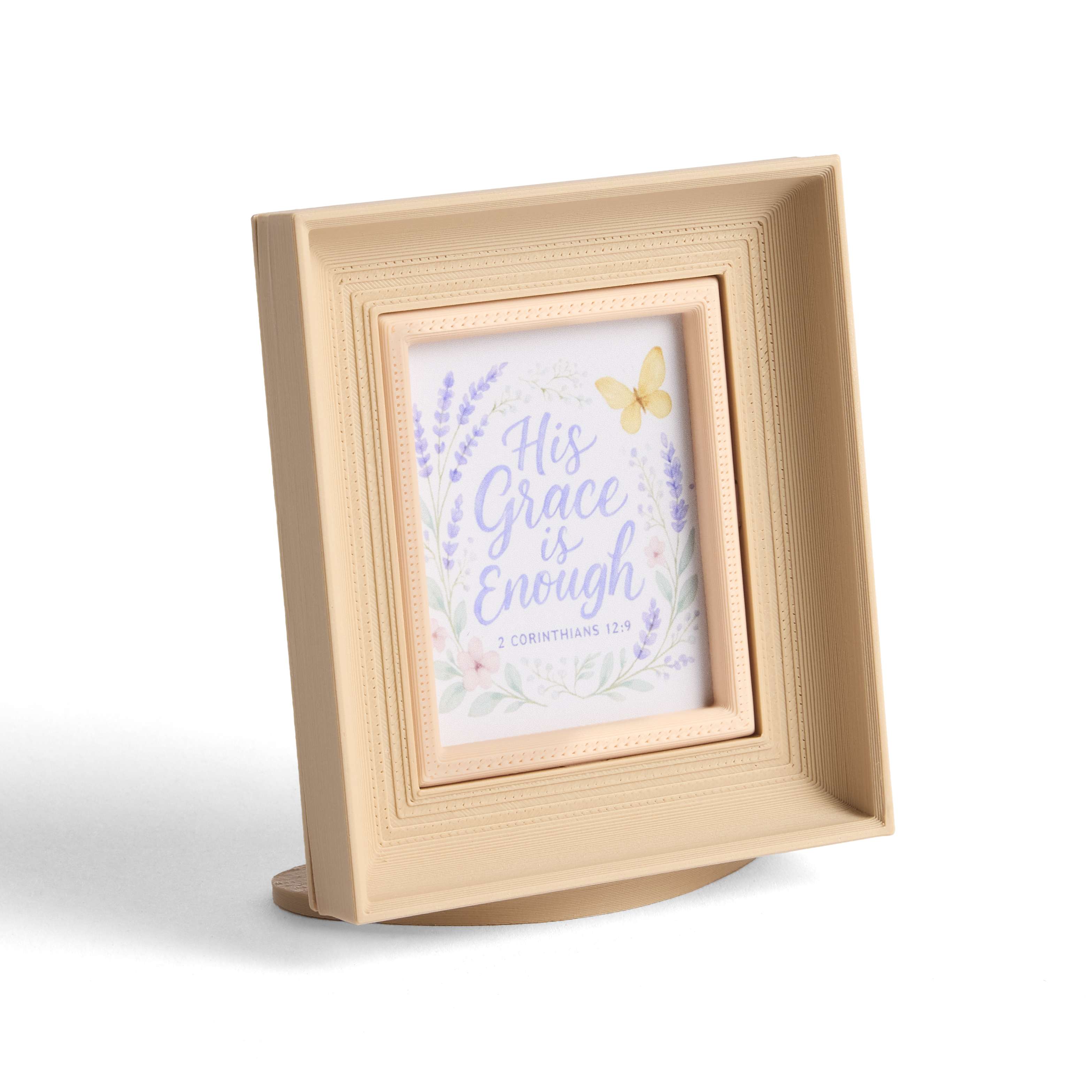 His Grace is Enough, Small and Simple (2.75x3 Beige Framed Art), , large image number 0