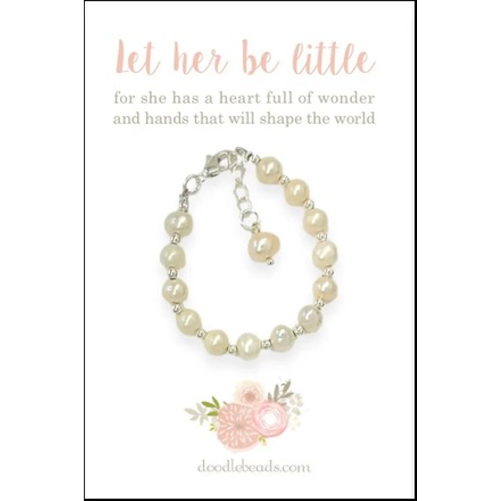 Let Her Be Little White Pearl Bracelet,  Let Her Be Little White Pearl Bracelet