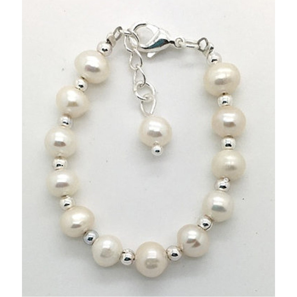 Pearl Baby Blessing Bracelet, , large