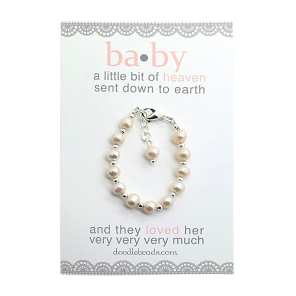 Pearl Baby Blessing Bracelet,  Pearl Baby Blessing Bracelet