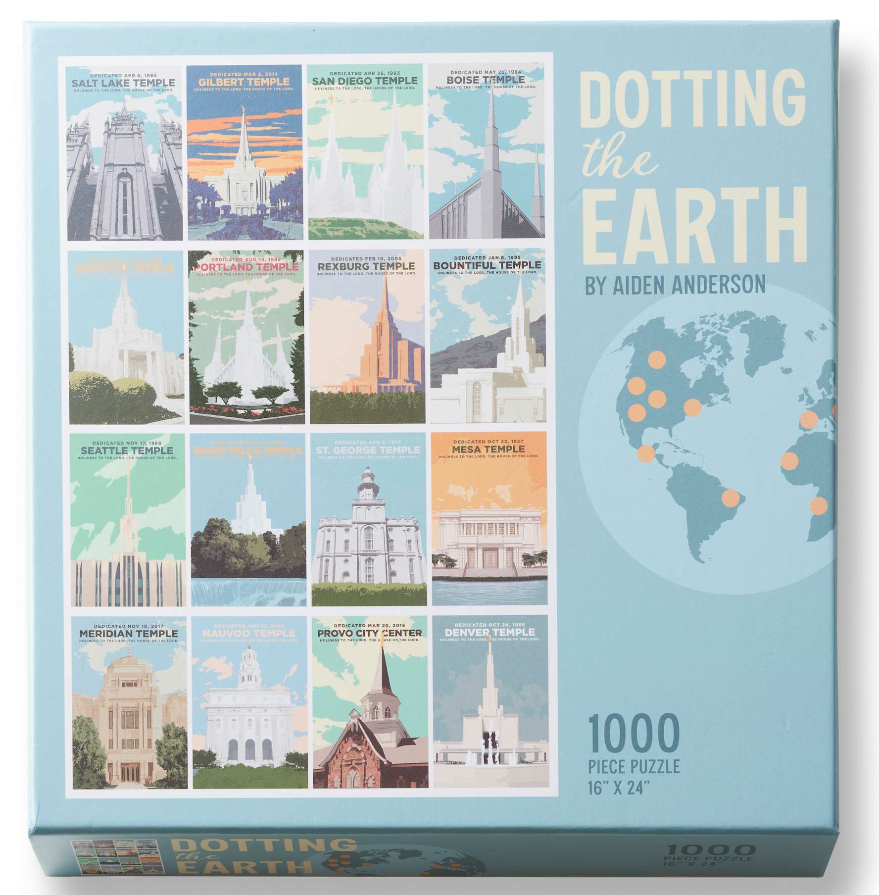 Dotting the Earth 1000 Piece Puzzle, , large image number 0