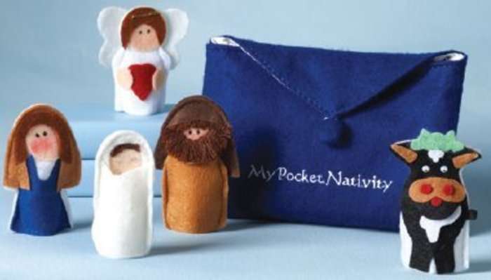 Children's Finger Puppet Fabric Nativity, , large image number 2
