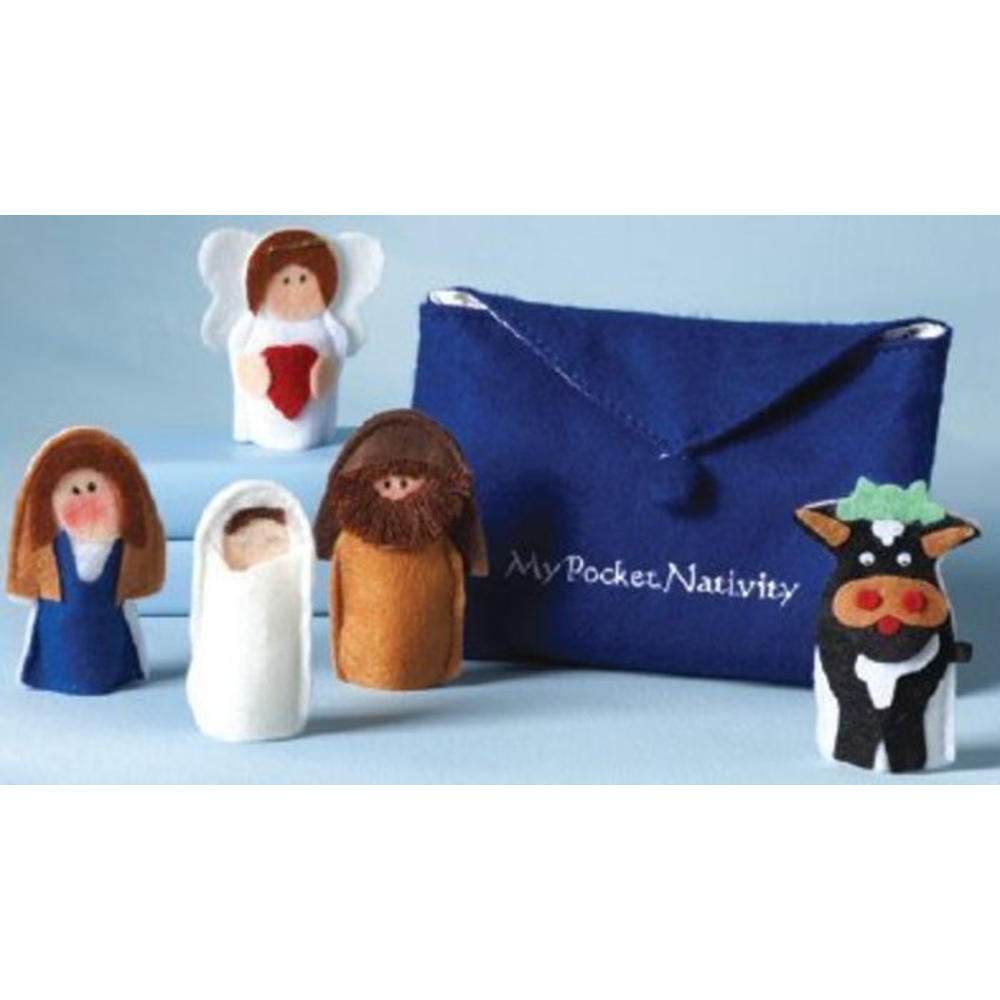 Children's Finger Puppet Fabric Nativity, , large image number 2