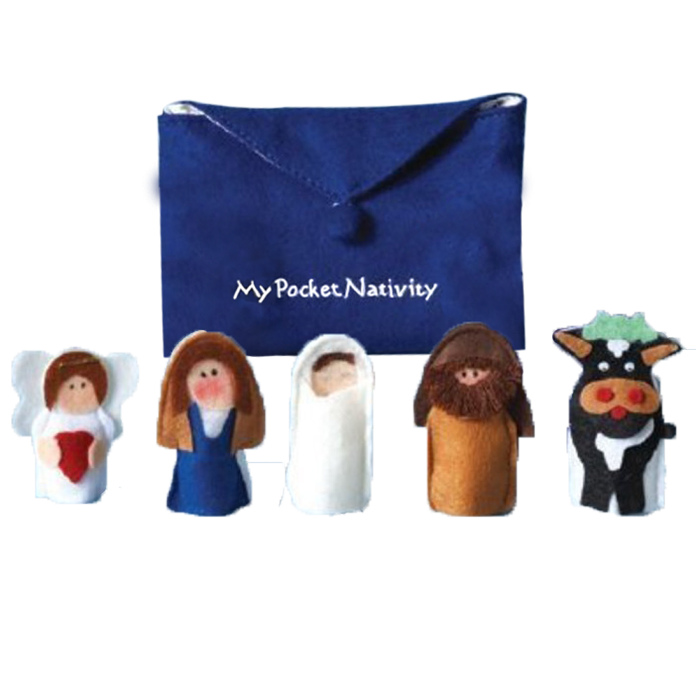Children's Finger Puppet Fabric Nativity, , large image number 3