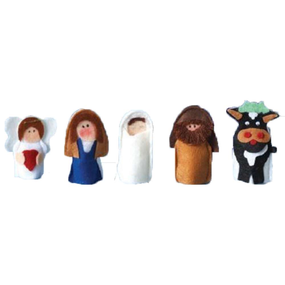 Children's Finger Puppet Fabric Nativity, , large image number 0
