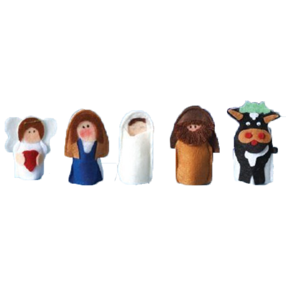 Children's Finger Puppet Fabric Nativity, , large image number 0