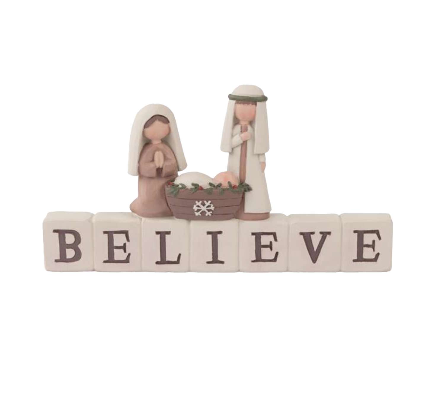 Believe Holy Family Nativity Block
