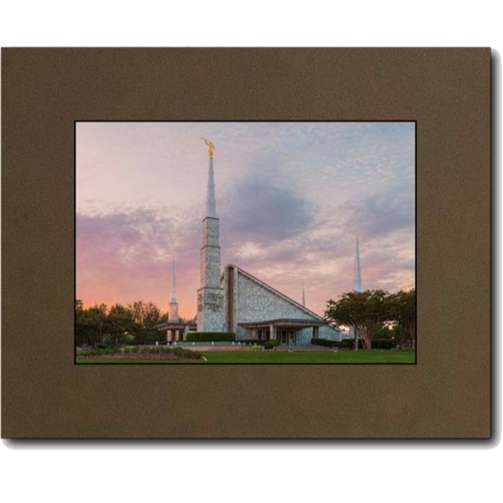 Dallas Texas Temple Matted Print