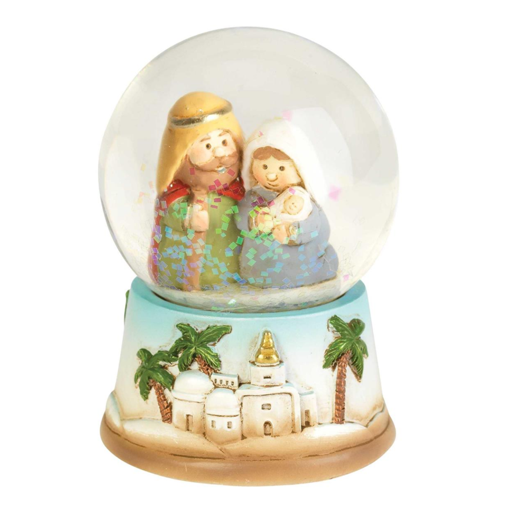 Holy Family Bethlehem Nativity Glitter Globe,  Holy Family Bethlehem Nativity Glitter Globe
