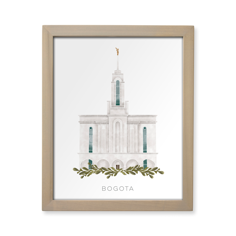 Bogota Colombia Temple (13x16 Framed Paper Print)