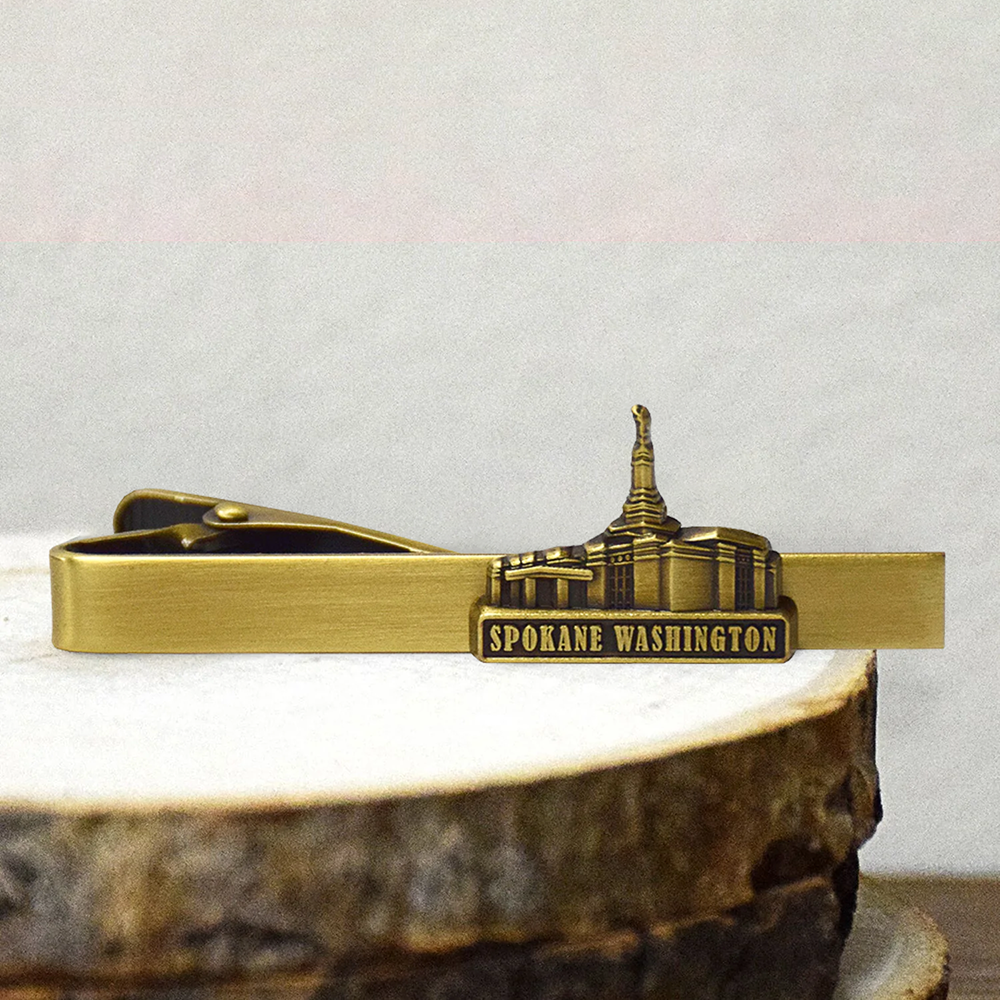 Spokane Temple	Tie Bar Gold, , large