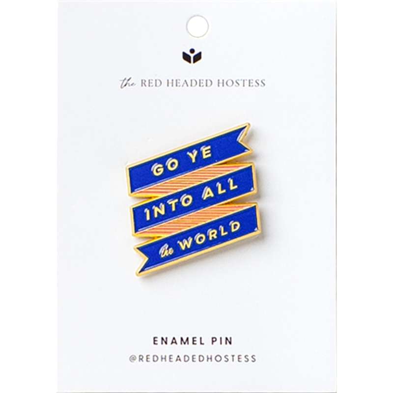 Go Ye Into All The World Enamel Pin