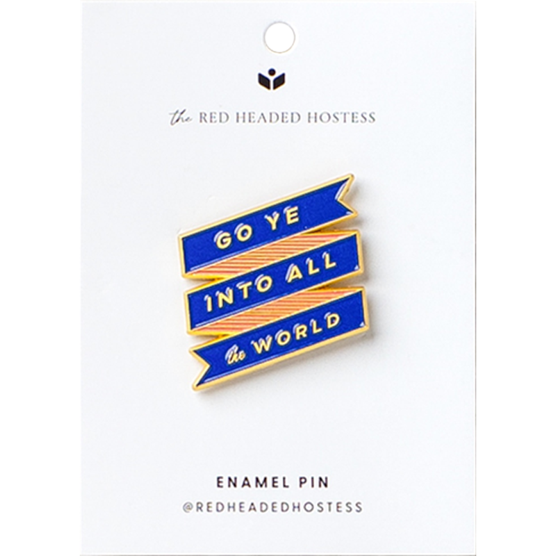 Go Ye Into All The World Enamel Pin
