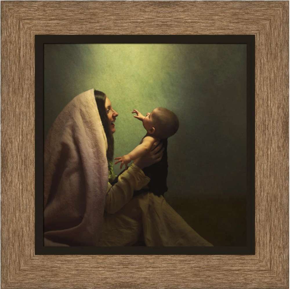 Unto Us A Son is Given (17x17 Framed Art)