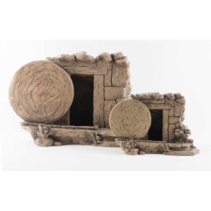 He Is Risen Tomb Sculpture, , large