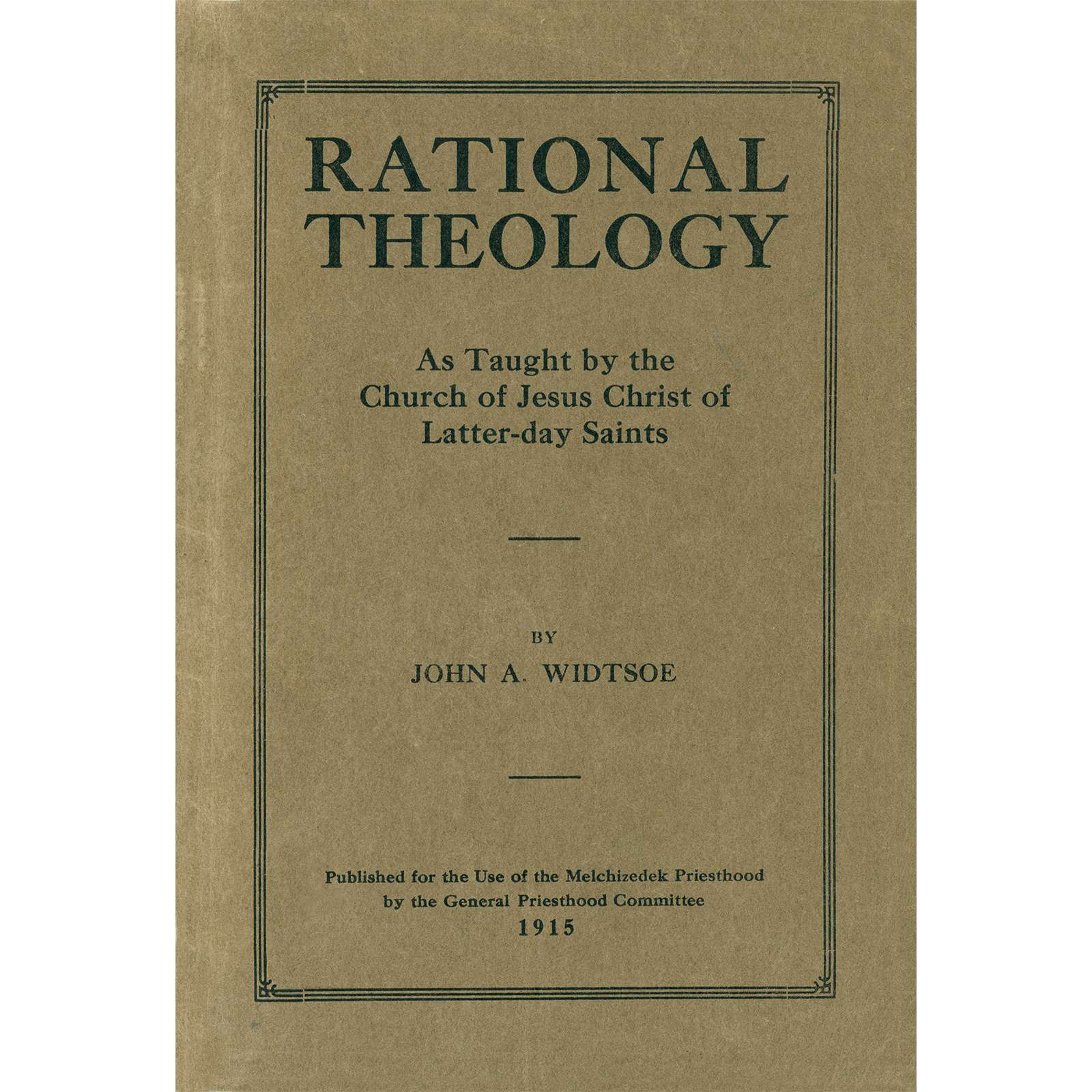 Rational Theology, , large image number 0