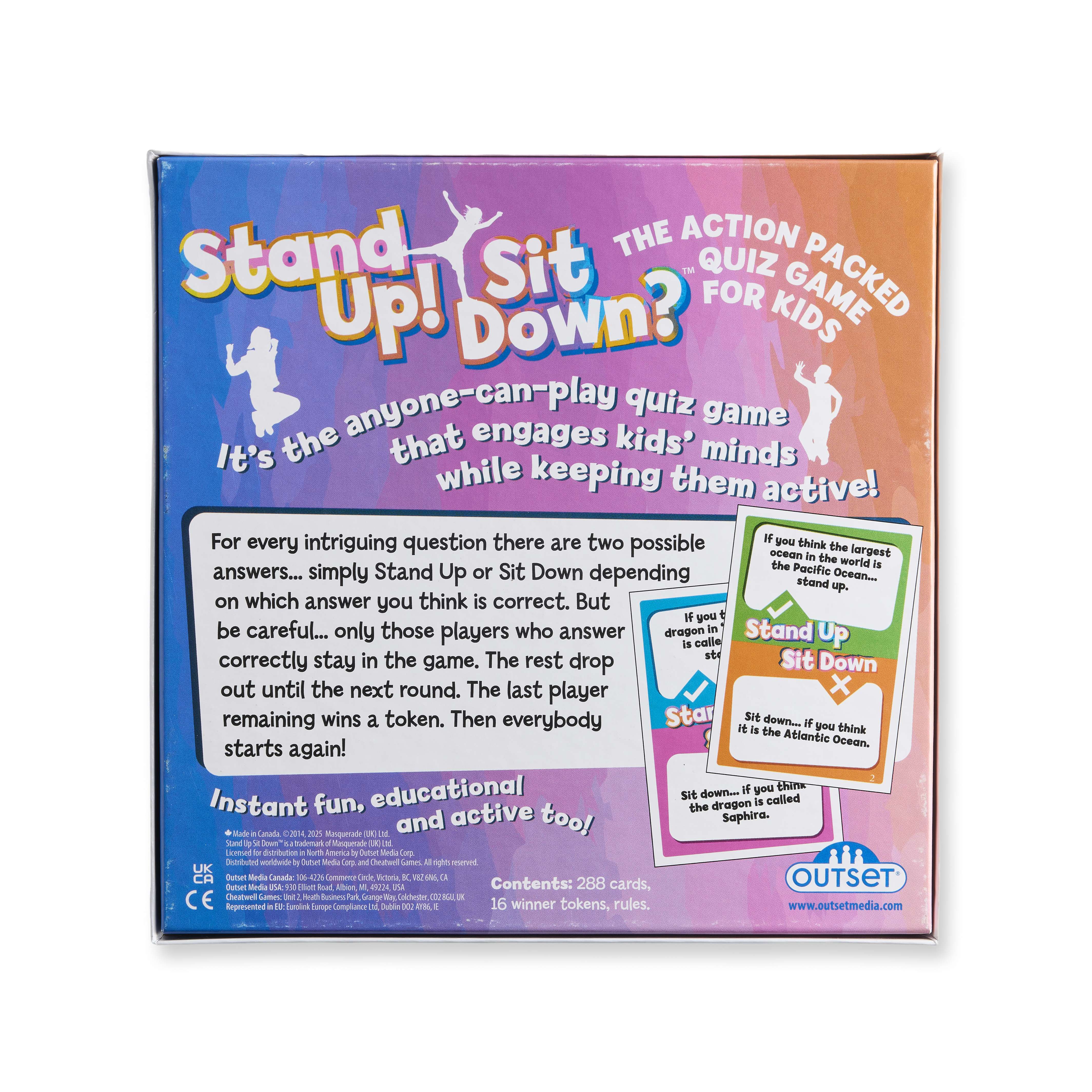Stand Up! Sit Down? Card Game, , large image number 1