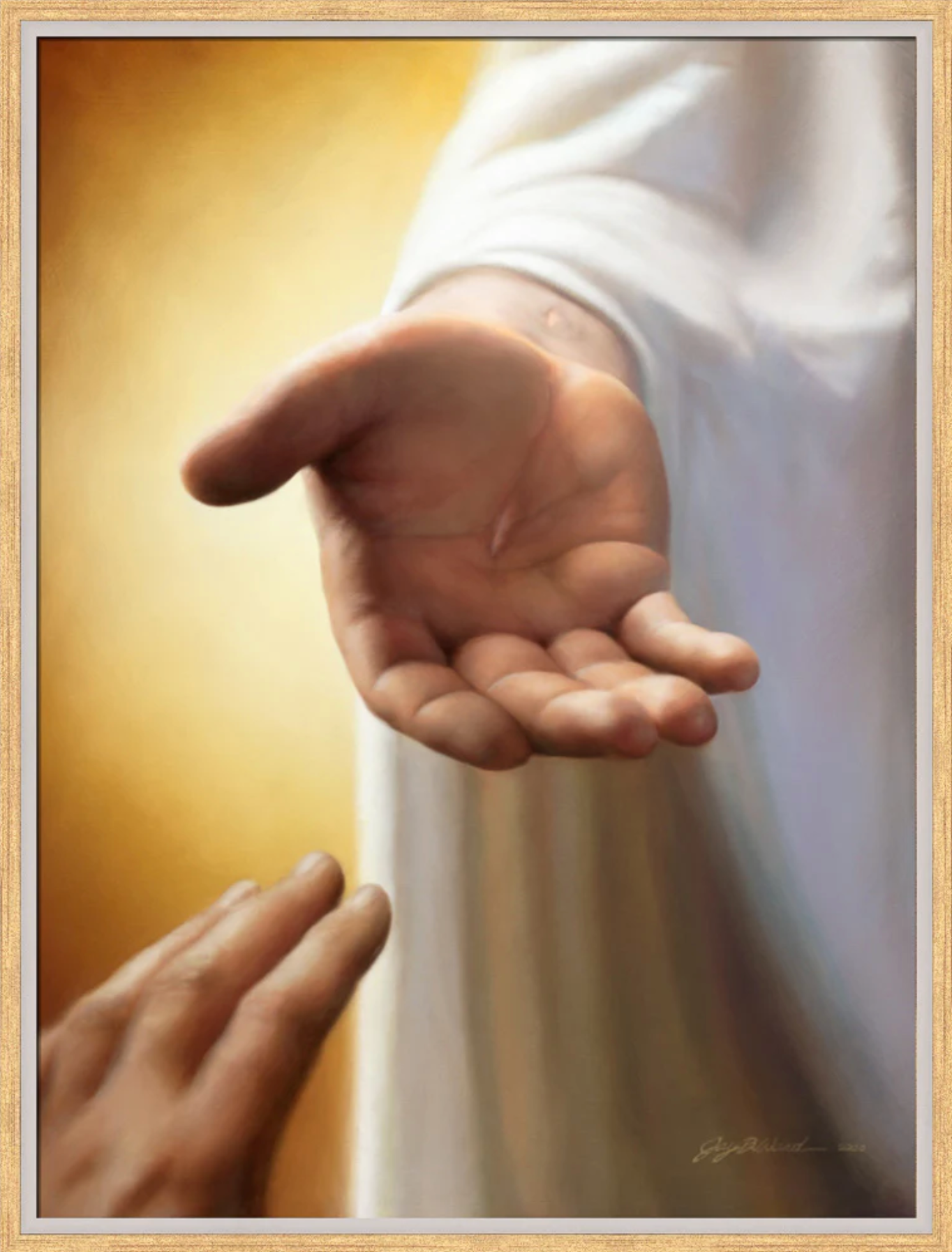 Within Our Grasp (25x19 Framed Canvas Print)