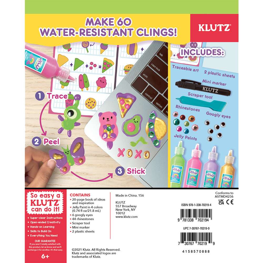 Paint & Peel Jelly Sticker Craft Kit, , large