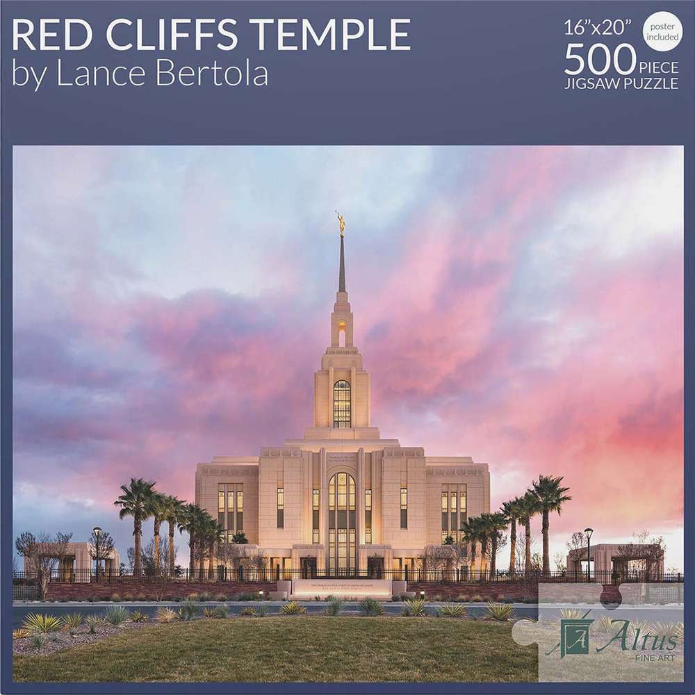 Red Cliffs Temple 500 Piece Puzzle