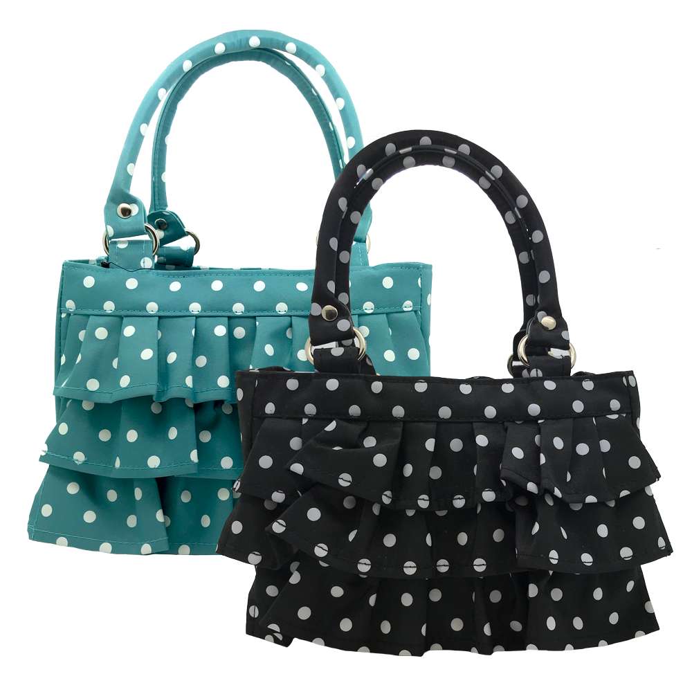 Polka Dot Ruffle Scripture Tote