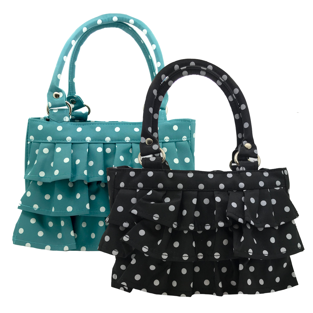 Polka Dot Ruffle Scripture Tote