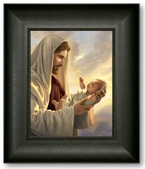 In His Constant Care (18x21 Framed  Giclee Canvas)