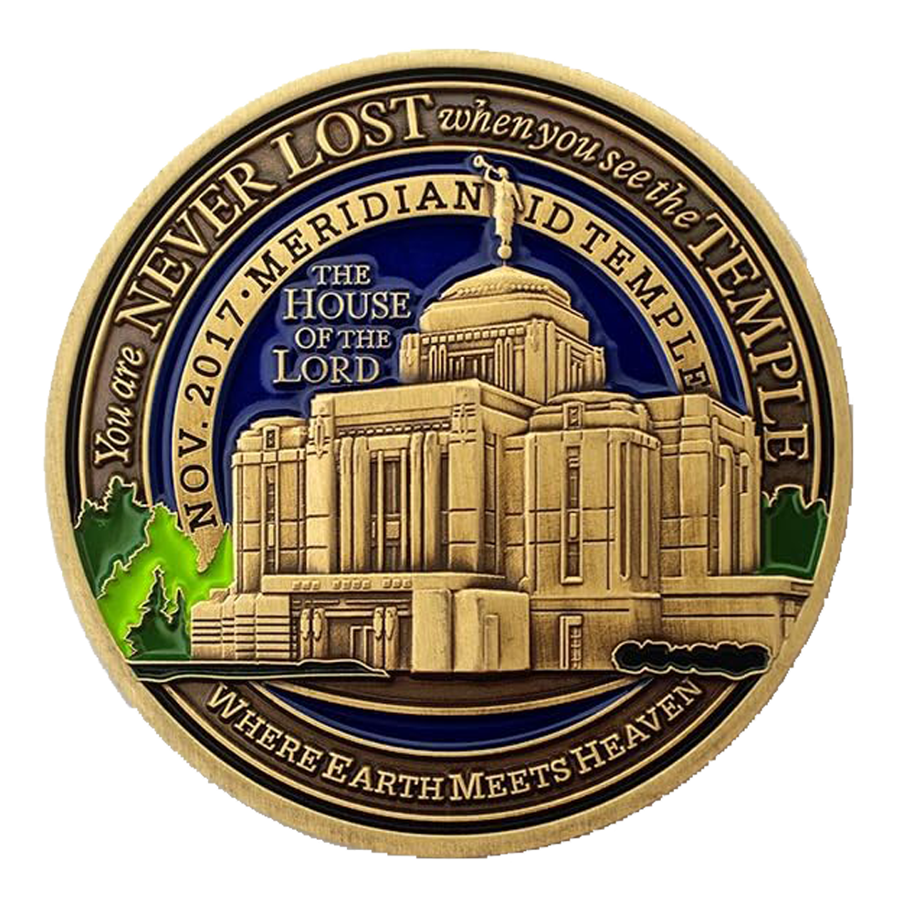 Meridian Idaho Temple Medallion Coin
