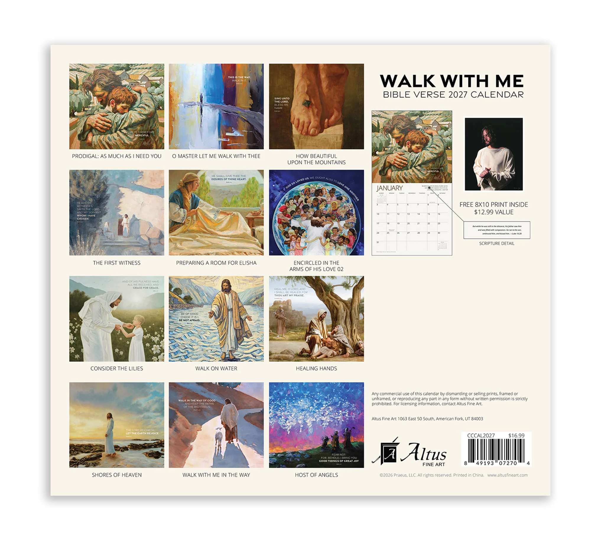2027 Walk With Me Bible Verses Wall Calendar, , large image number 3