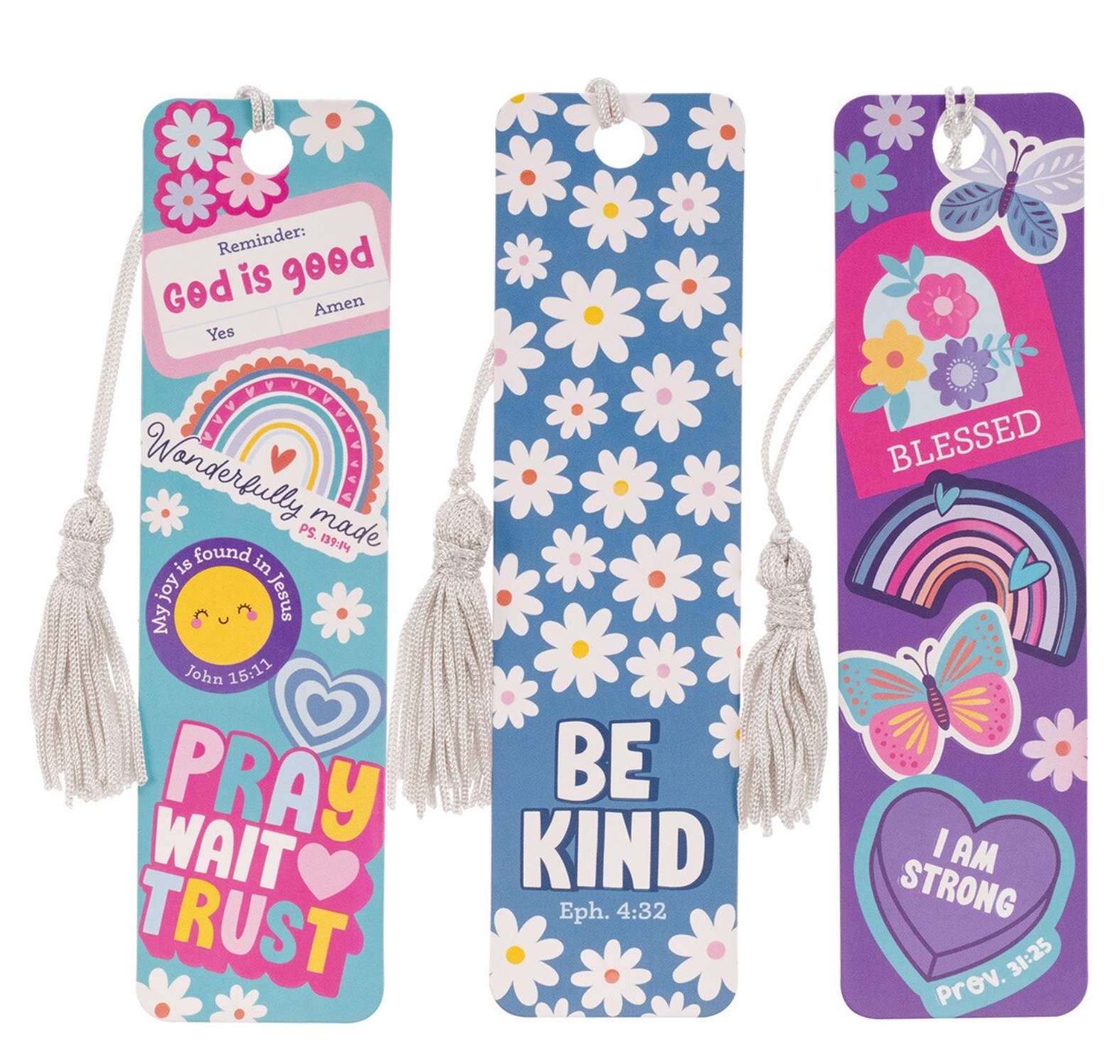 I Am Strong Tassel Bookmark Set