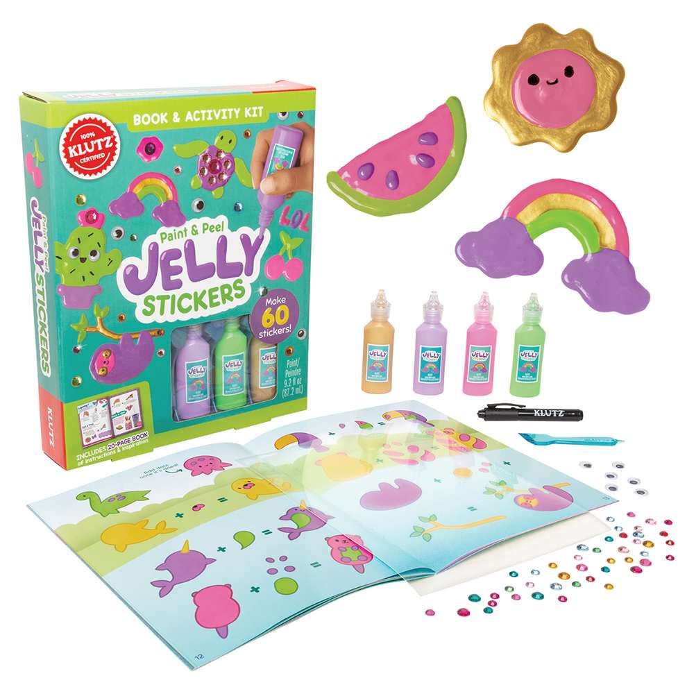 Paint & Peel Jelly Sticker Craft Kit, , large image number 3