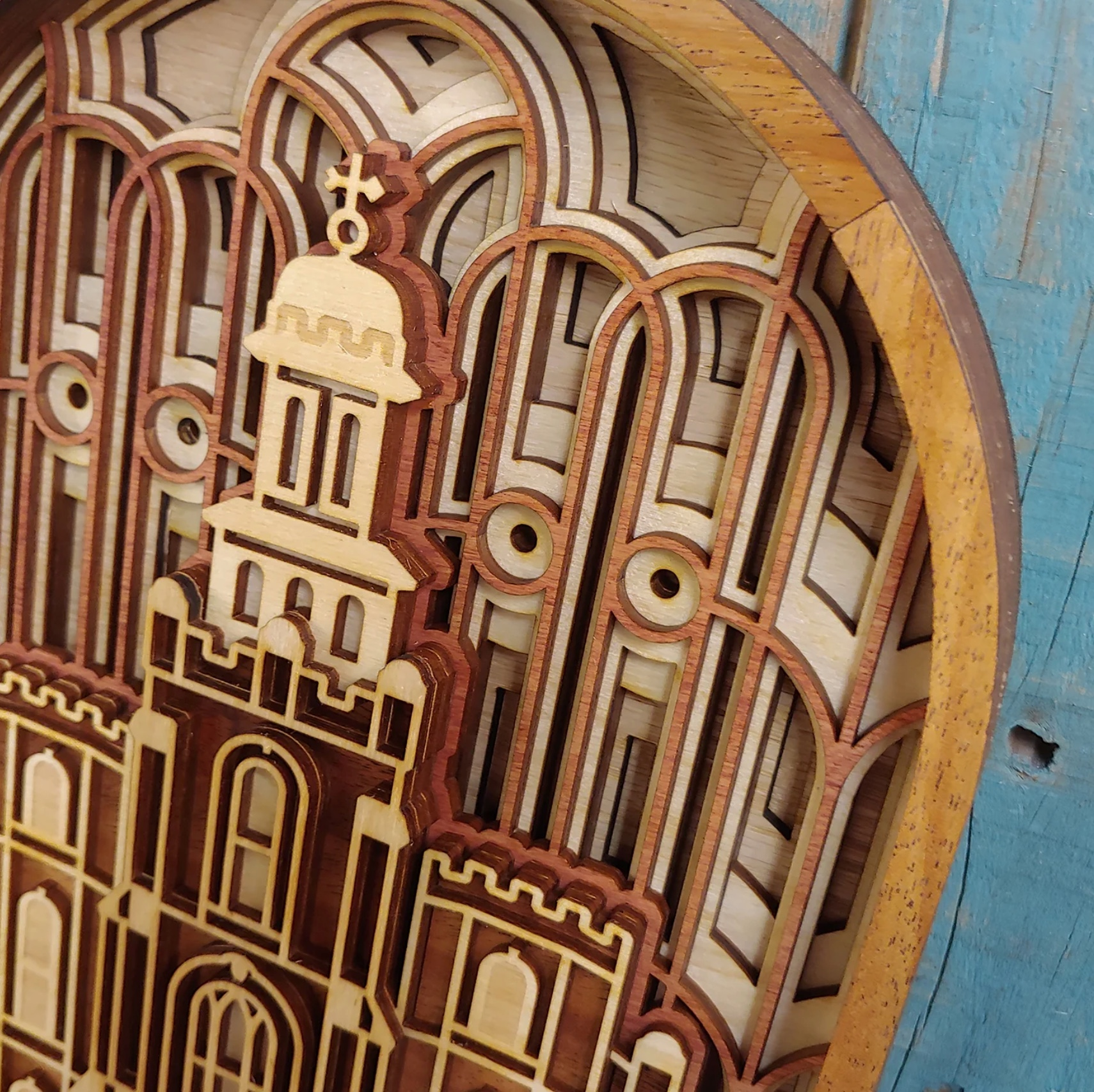 Logan Utah Temple Layered Wood Plaque, , large image number 2
